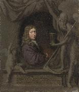 Michiel van Musscher Self-portrait. oil painting artist